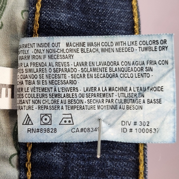 Grane Jeans Juniors Short Low Rise Curvy Bootcut Dark Wash Denim - Picture 6 of 7